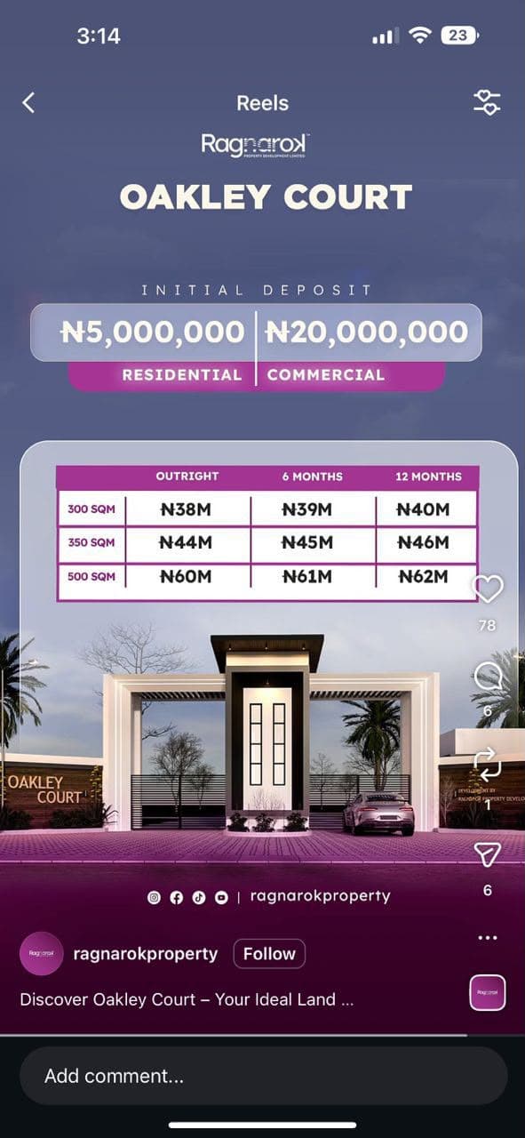 Residential Land for Sale in Ibeju-Lekki, Lagos