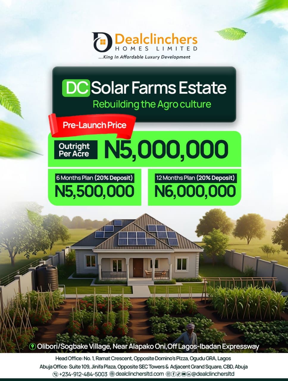 1 Acre Land for Sale in Olibori/Sogbake Axis, Lagos