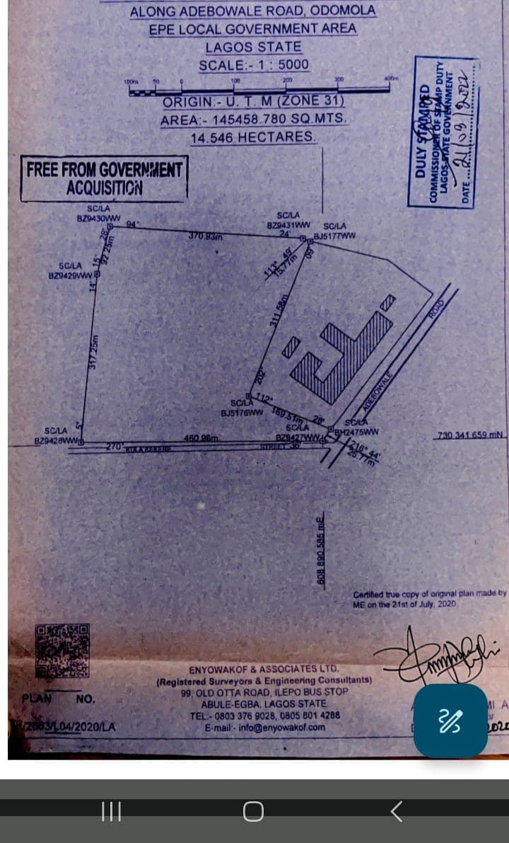 Land for Sale in Odomola