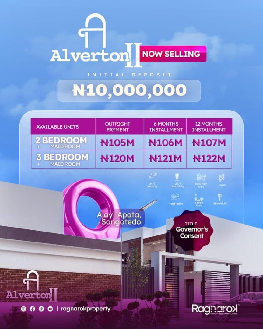3 Bedroom Terrace Duplex for Sale in Sangotedo, Lagos