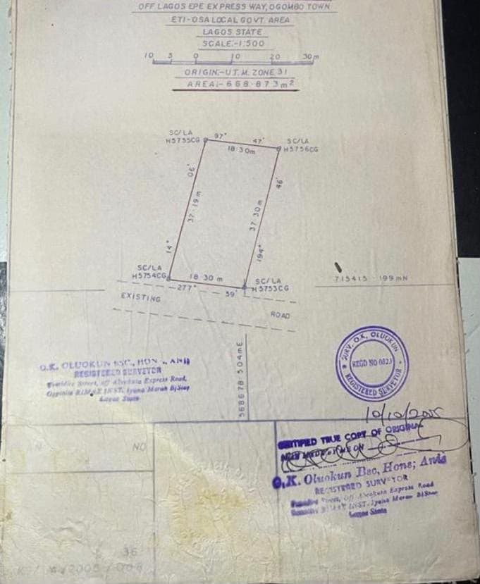 668 sqm Land for Sale at Sangotedo, Lagos