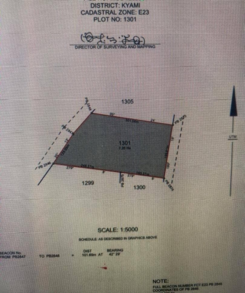 7.25 Hectares of Mixed-Use Land for Sale at Kyami District, Abuja, FCT
