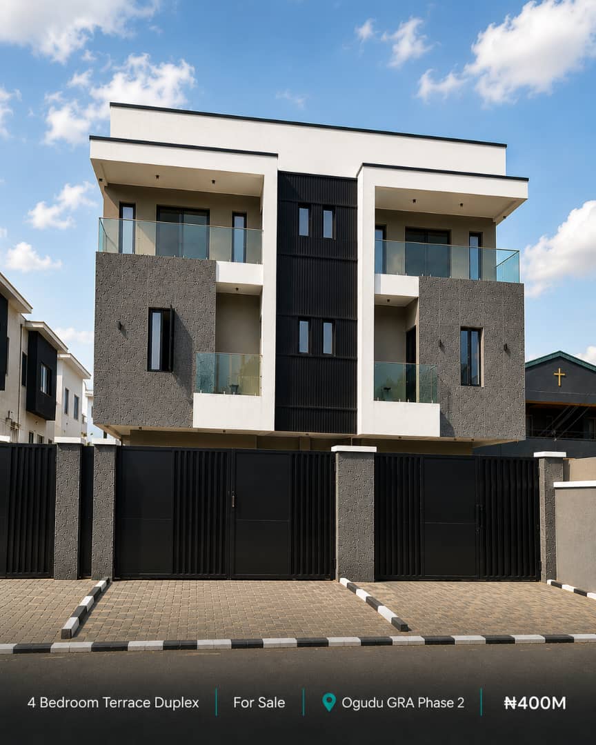 4 Bedroom Terrace Duplex for Sale at Ogudu GRA Phase 2, Lagos