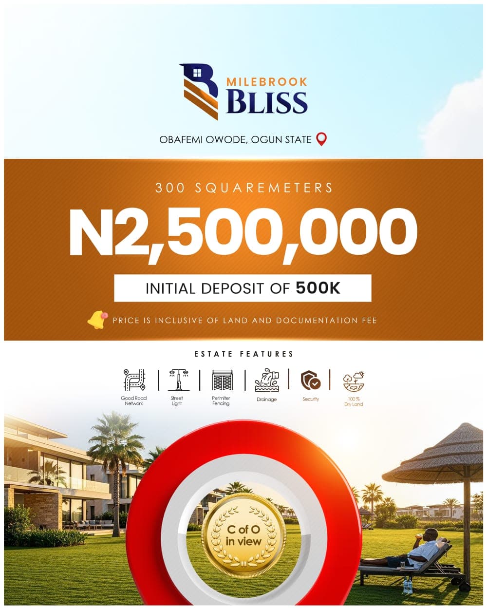 Land for Sale in Obafemi Owode, Ogun