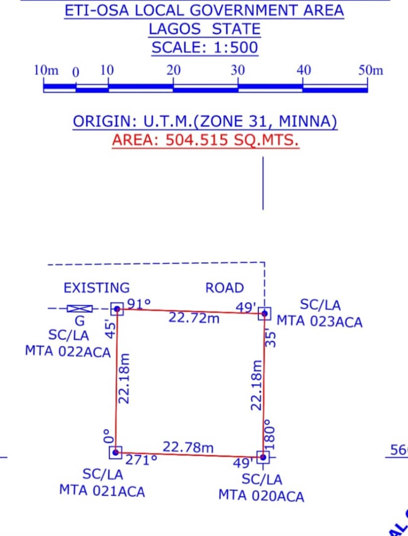 Land for Sale in Chevron Drive, Lekki