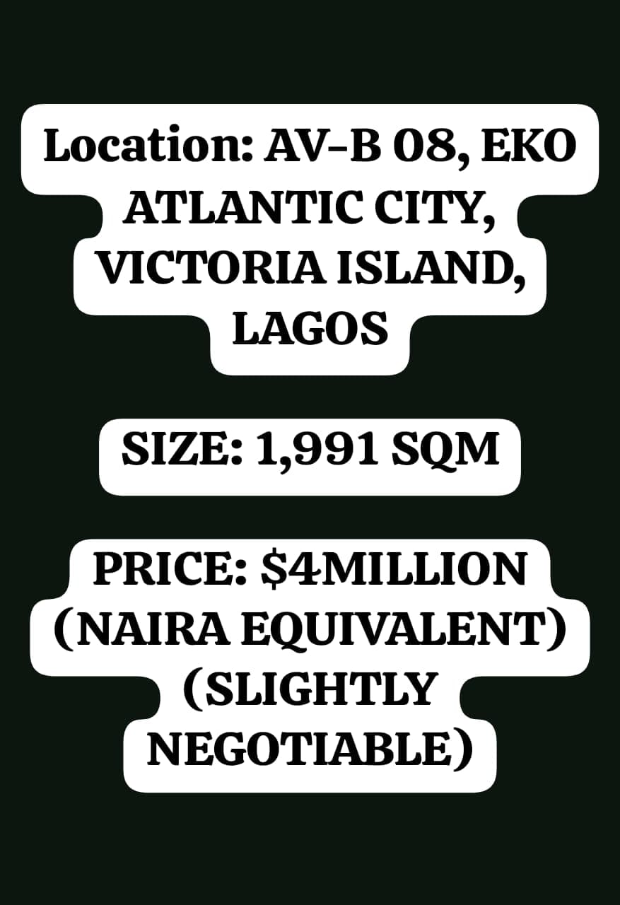 Land for Sale in Victoria Island, Lagos