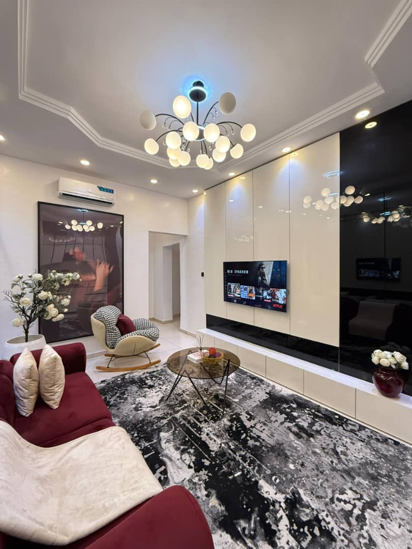 1 Bedroom Apartment with Private Cinema for Shortlet at Osapa London, Lagos